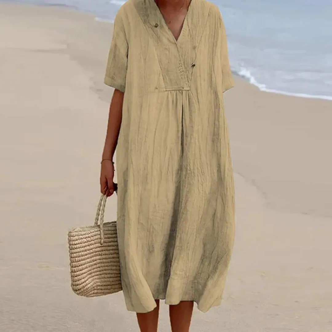 - Flexible Fully equipped Dress Lightweight Maxi Vintage-Inspired Women’s Quinley