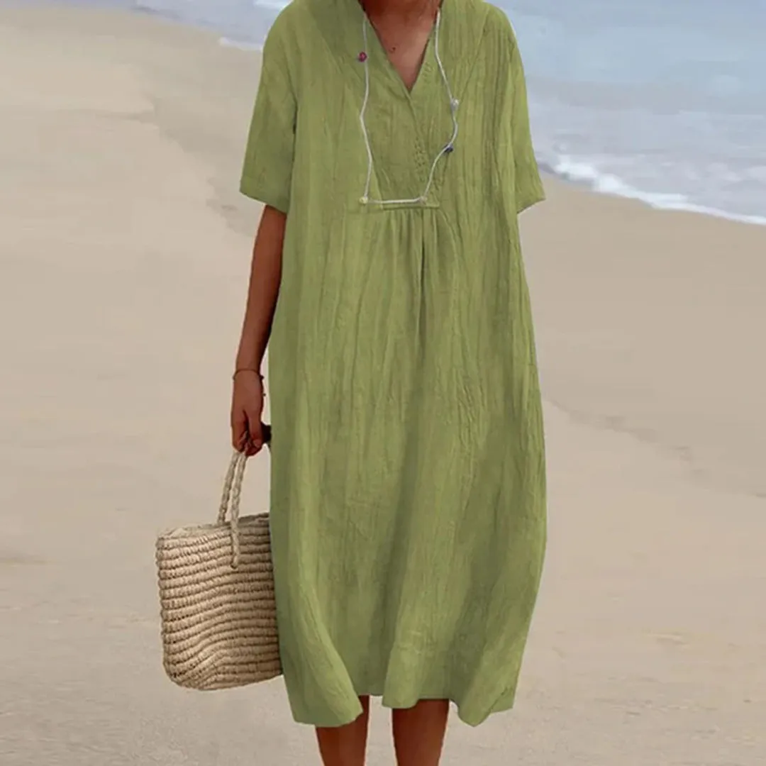 - Flexible Fully equipped Dress Lightweight Maxi Vintage-Inspired Women’s Quinley