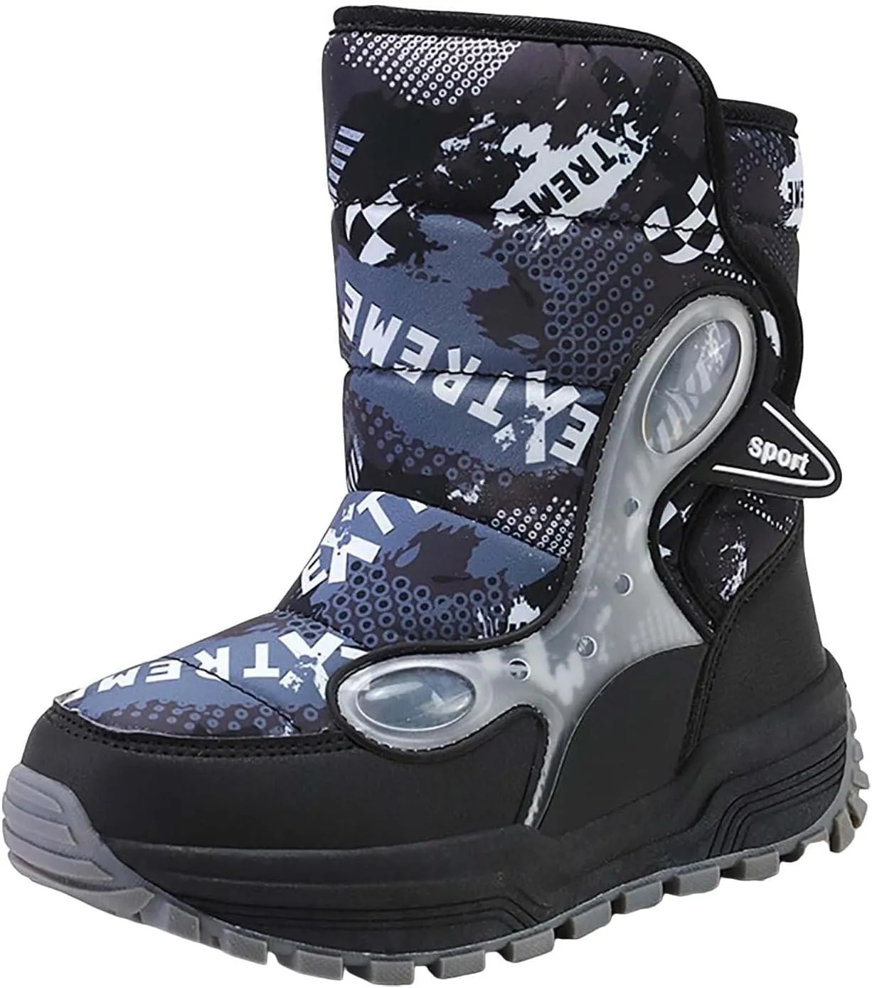 4‐14 Years Girls Boots Size 2 Big Kid Boys Cotton Shoes Slip 𝗥esistant Walking Boots Winter Warm 𝐖aterproof Snow Boots