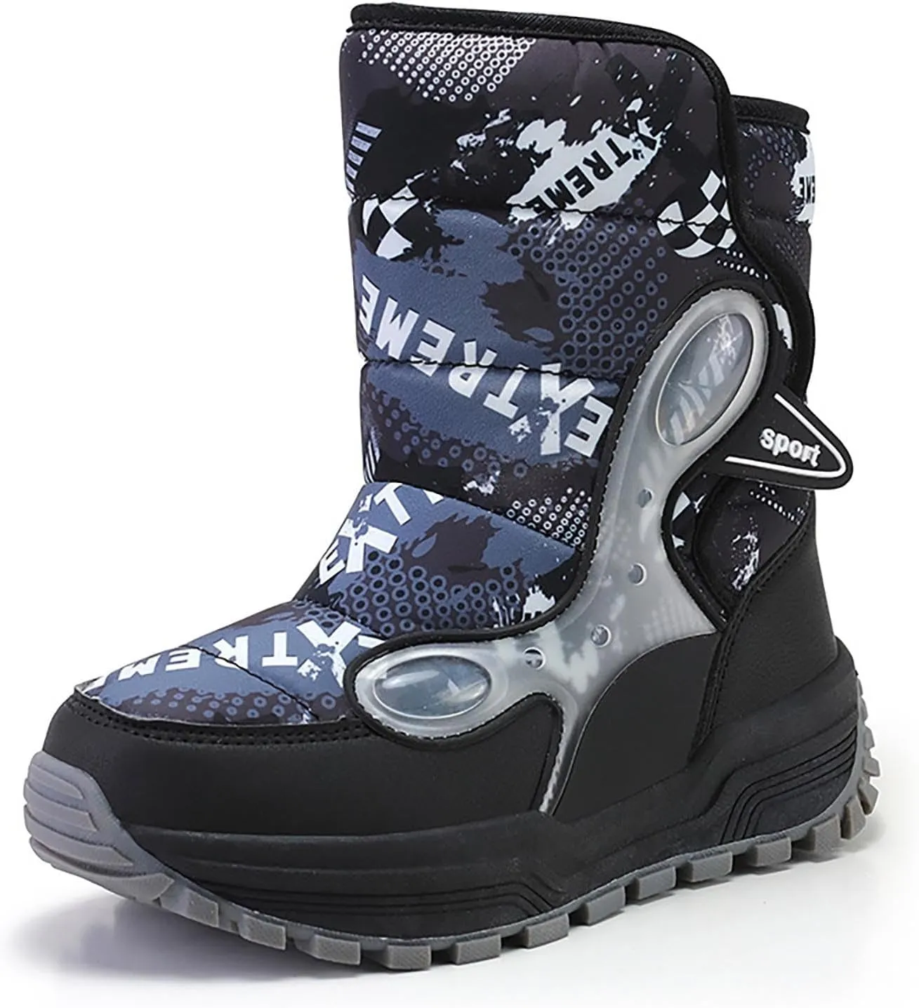 4‐14 Years Girls Boots Size 2 Big Kid Boys Cotton Shoes Slip 𝗥esistant Walking Boots Winter Warm 𝐖aterproof Snow Boots