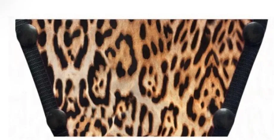 A Blurry Leopard Cafe Leisure wedge Sandals Set, Two Interchangeable tops, Tops for women's wedge Sandals with Travel Bag