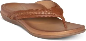 Aetrex Women's Emmy Orthopedic Braided Thong Sandals - Lightweight Orthotic Sandals with Arch Support