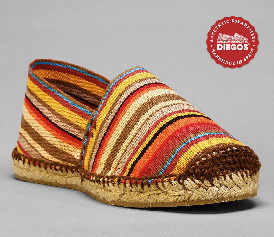 Alpargatas rayas rojas