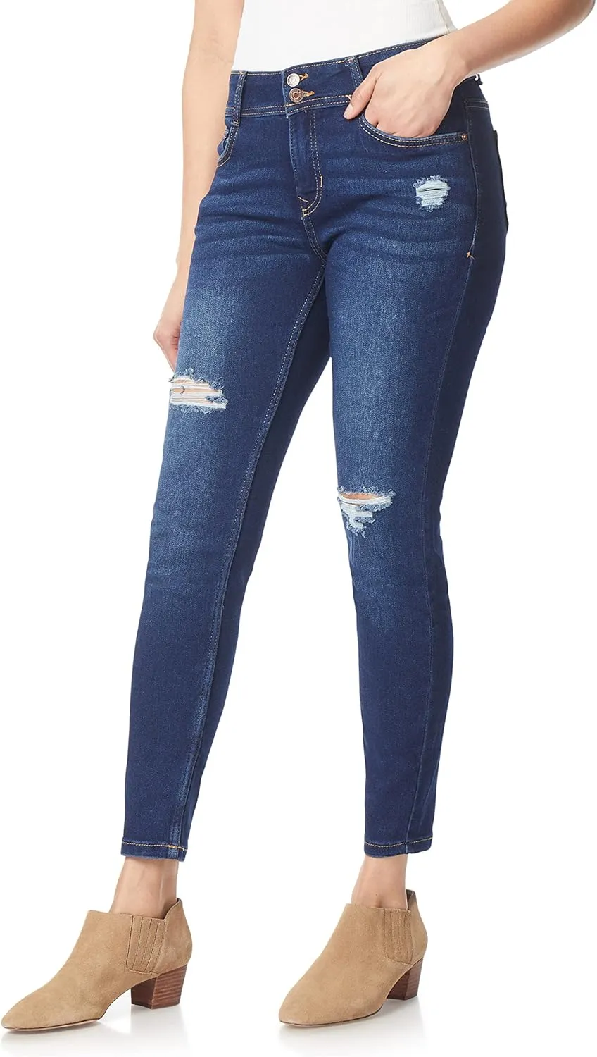 Angels Forever Young Women's Curvy Skinny Jeans