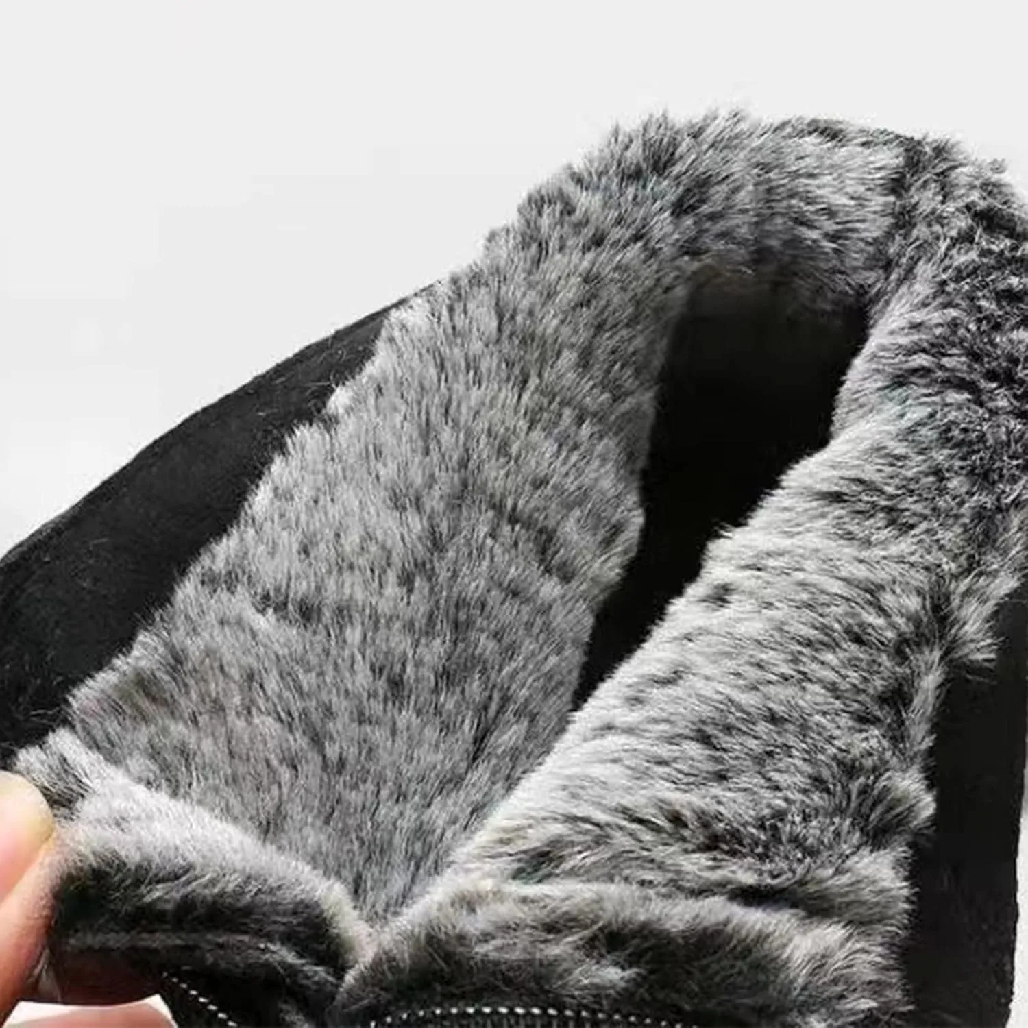 Ankle Boots for Women Low Heel Leisure Women's Velvet Zipper Snow Boots Padded Plus Cotton Winter Women’s Ankle Boots
