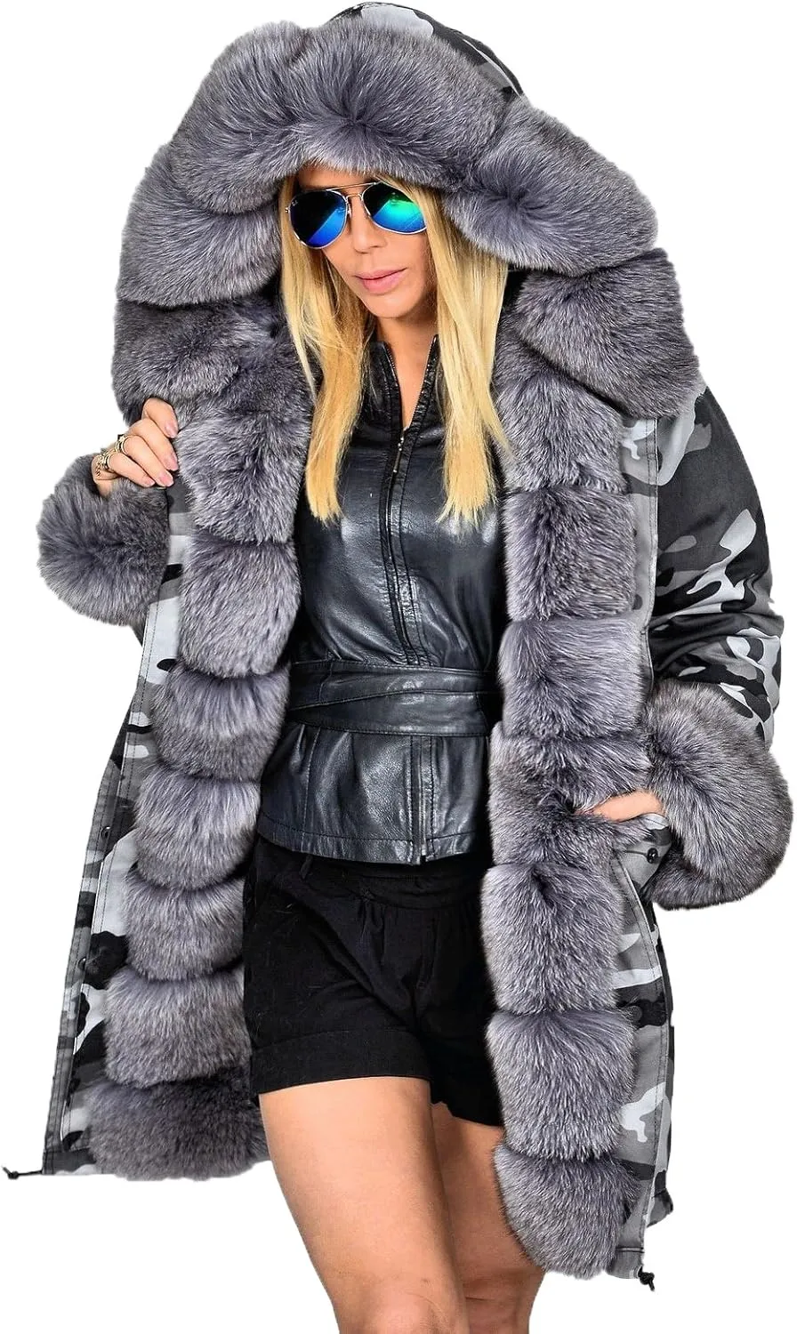 Aoxwomens Winter Coats for Women Puffer Jacket Lady Warm Thicken Long Parka Fall Spring Overcoat