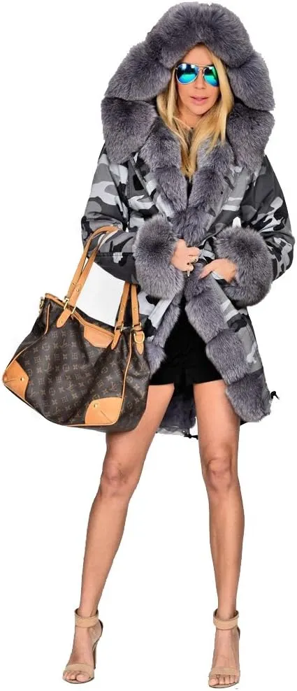 Aoxwomens Winter Coats for Women Puffer Jacket Lady Warm Thicken Long Parka Fall Spring Overcoat