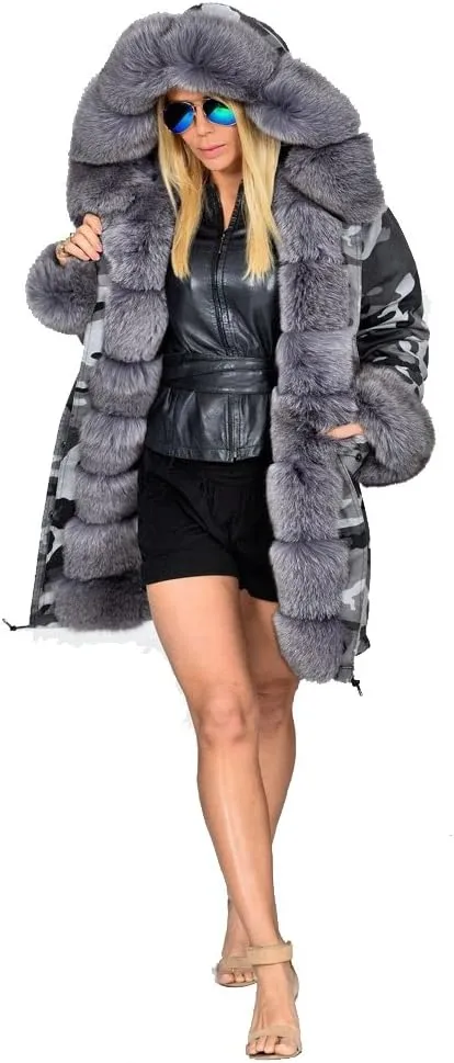 Aoxwomens Winter Coats for Women Puffer Jacket Lady Warm Thicken Long Parka Fall Spring Overcoat