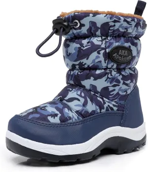 Apakowa Kid's Boys Girls Winter Snow Boots (Toddler/Little Kid)
