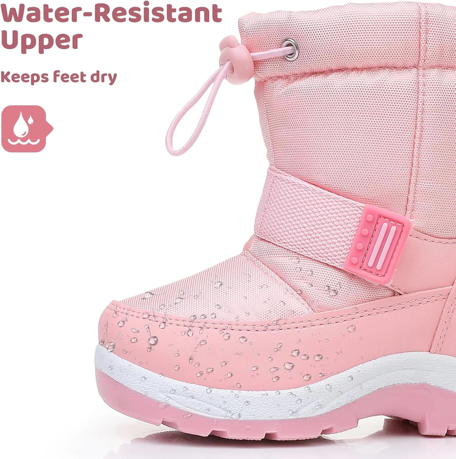 Apakowa Kid's Girls Cold Weather Snow Boots (Toddler/Little Kid)