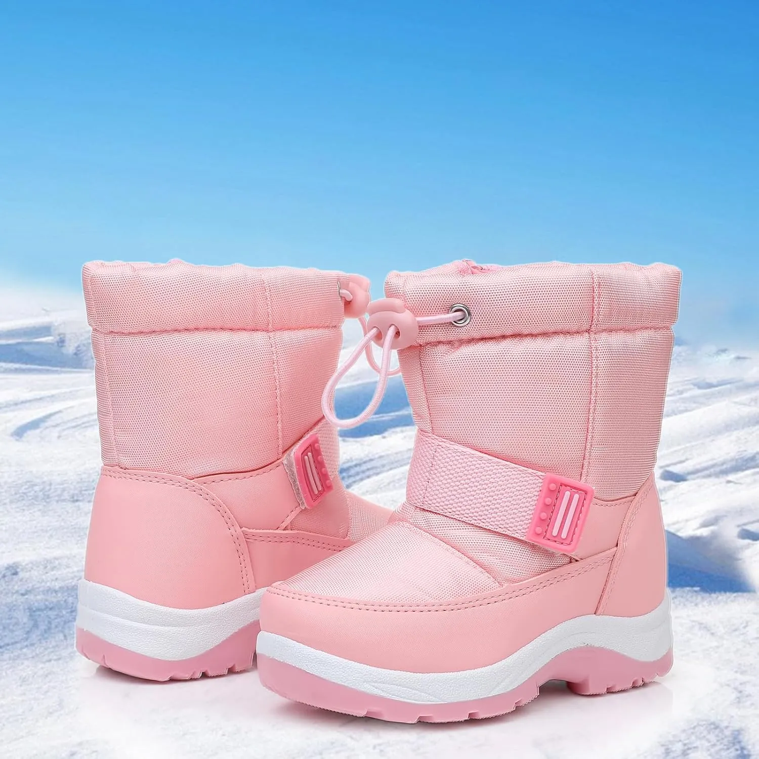 Apakowa Kid's Girls Cold Weather Snow Boots (Toddler/Little Kid)