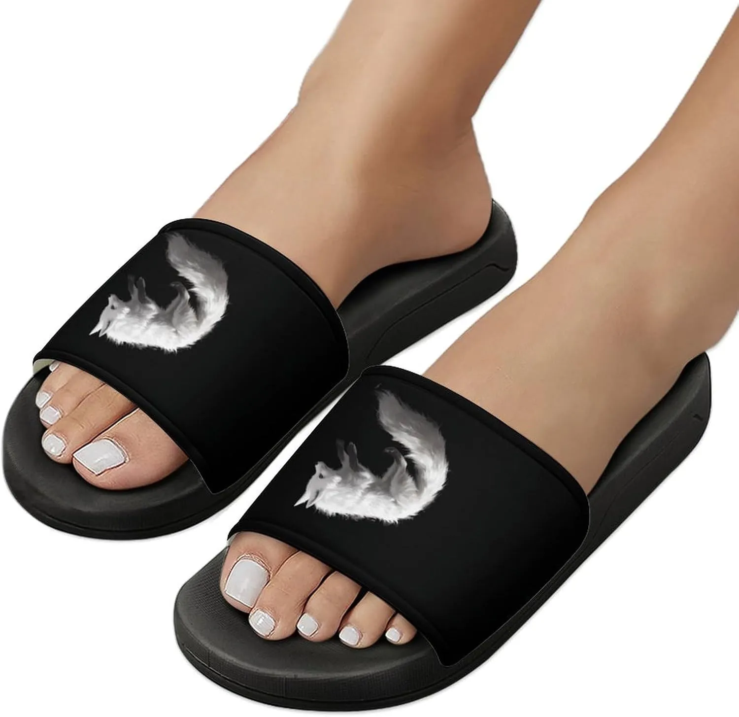 Arc-tic Fox PVC Home Slippers Beach Shower Sandals Summer Non-Slip Outdoor Shoes for Men Women