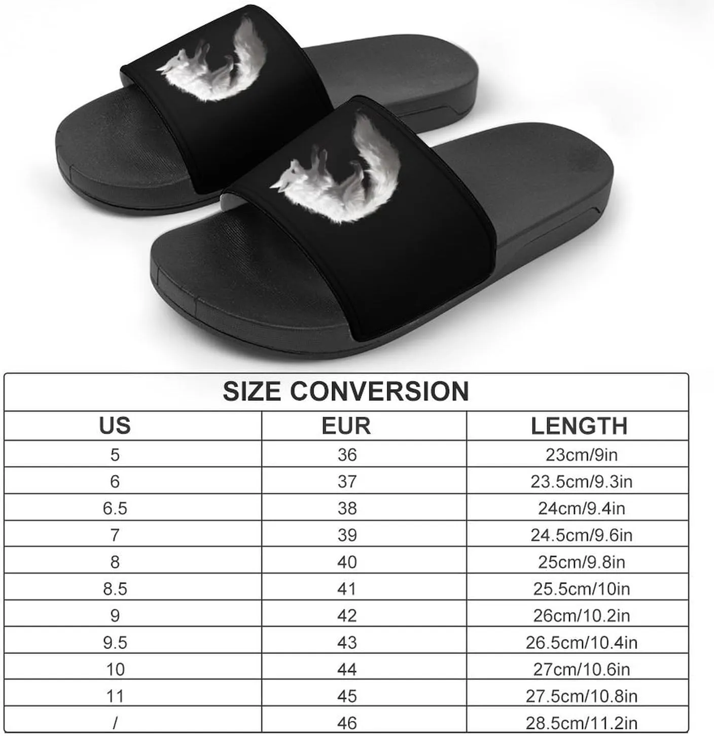 Arc-tic Fox PVC Home Slippers Beach Shower Sandals Summer Non-Slip Outdoor Shoes for Men Women