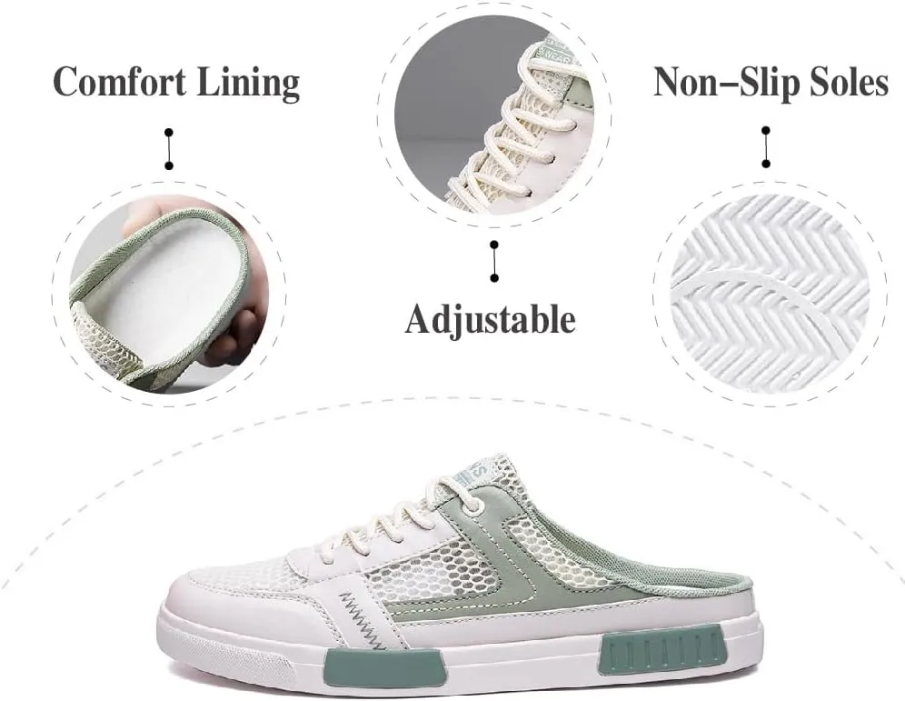 Asifn Mens Casual Slippers Summer Breathable Mesh Sandals Lightweight Non-Slip Walking Shoes Outdoor Beach Shoes