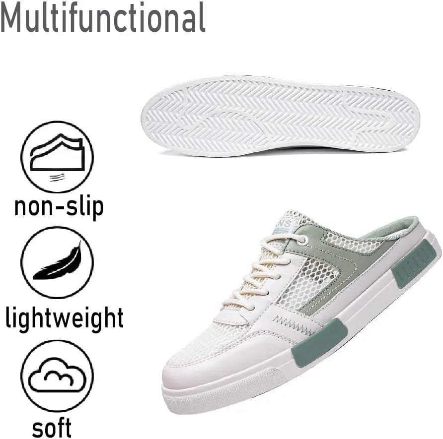 Asifn Mens Casual Slippers Summer Breathable Mesh Sandals Lightweight Non-Slip Walking Shoes Outdoor Beach Shoes