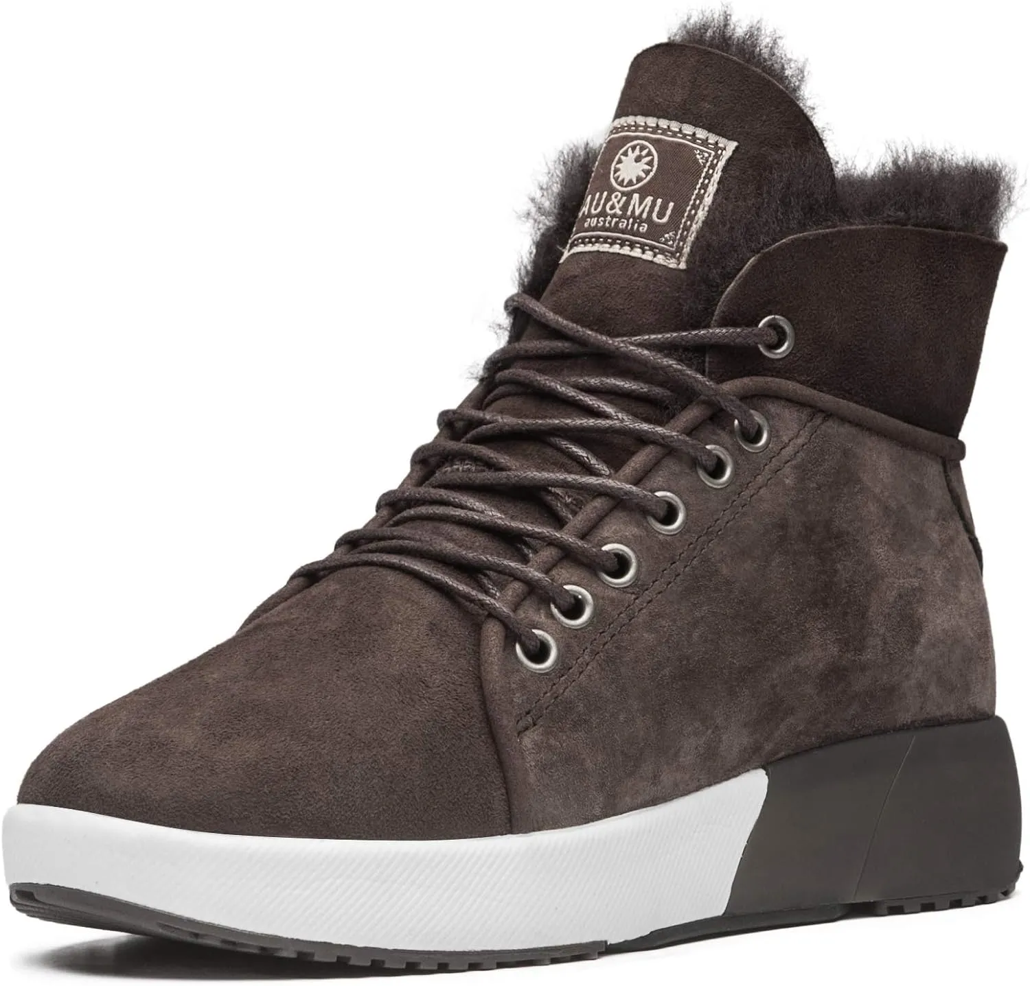 AU&MU Sheepskin Taurus Series Couple Adjustable Short Fur Wool Ankle Snow Winter Boots…