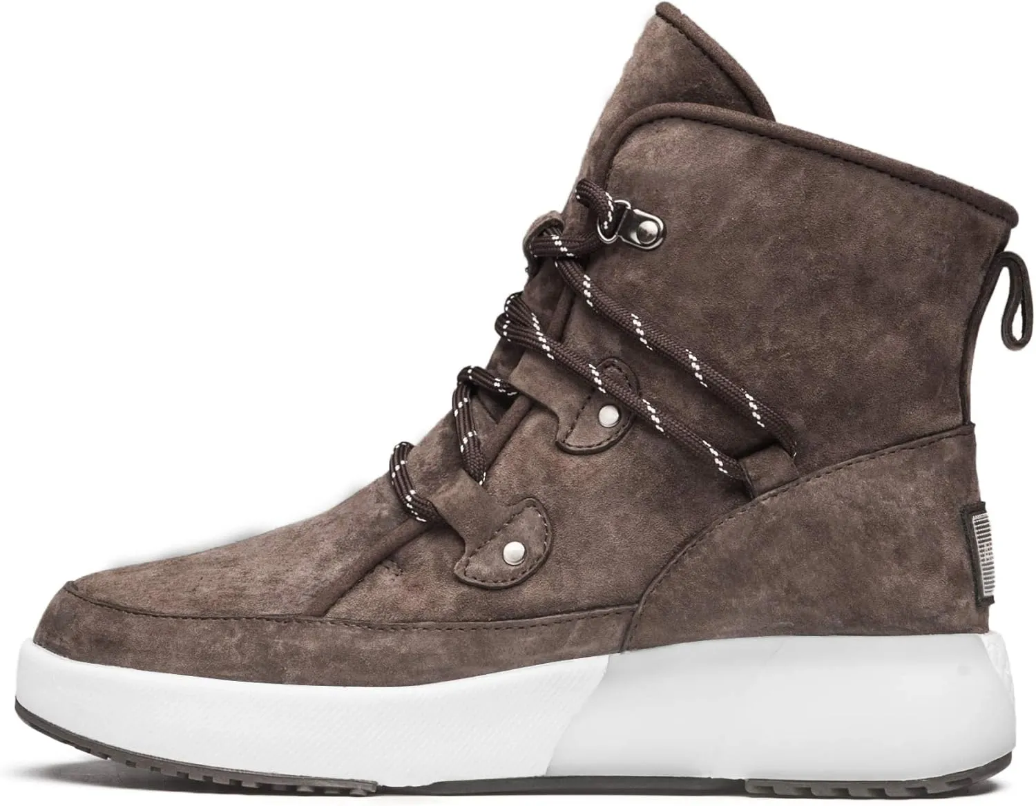 AUMU Taurus Leather Metal Buckle Brass Eyelets Suede Upper Laces Winter Snow Boots…