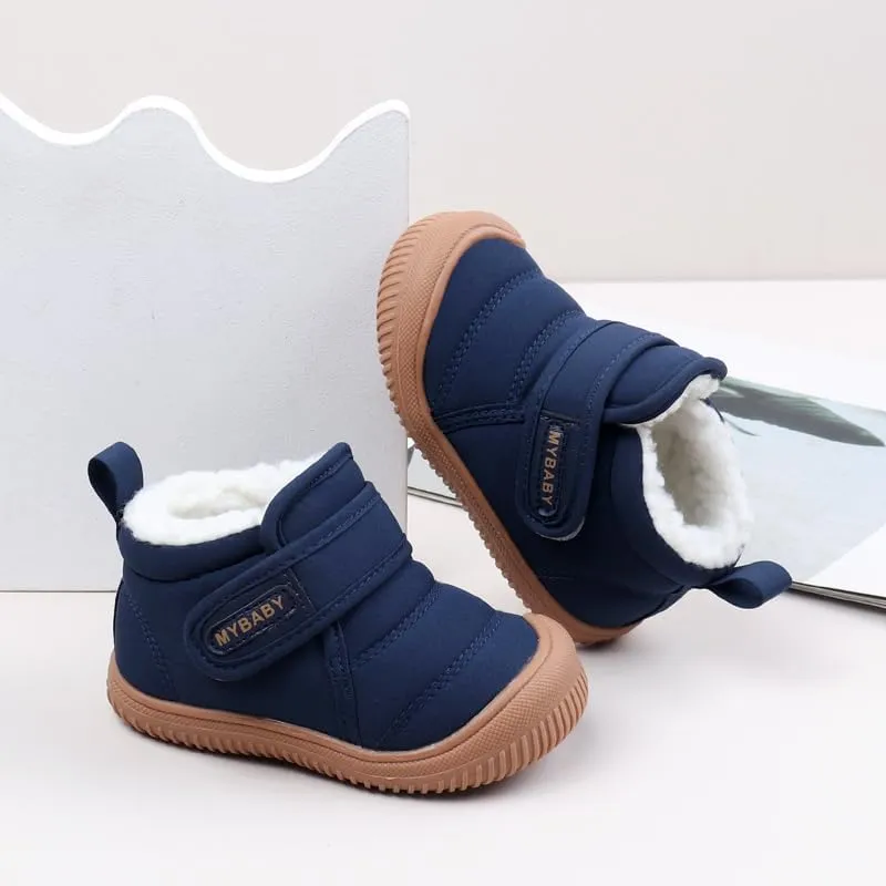 Baby Winter Snow Boots for Toddlers 1-3 Years Anti-Slip Outdoor Booties with Plush Faux Fur Lining, Lightweight & Warm for Boys & Girls