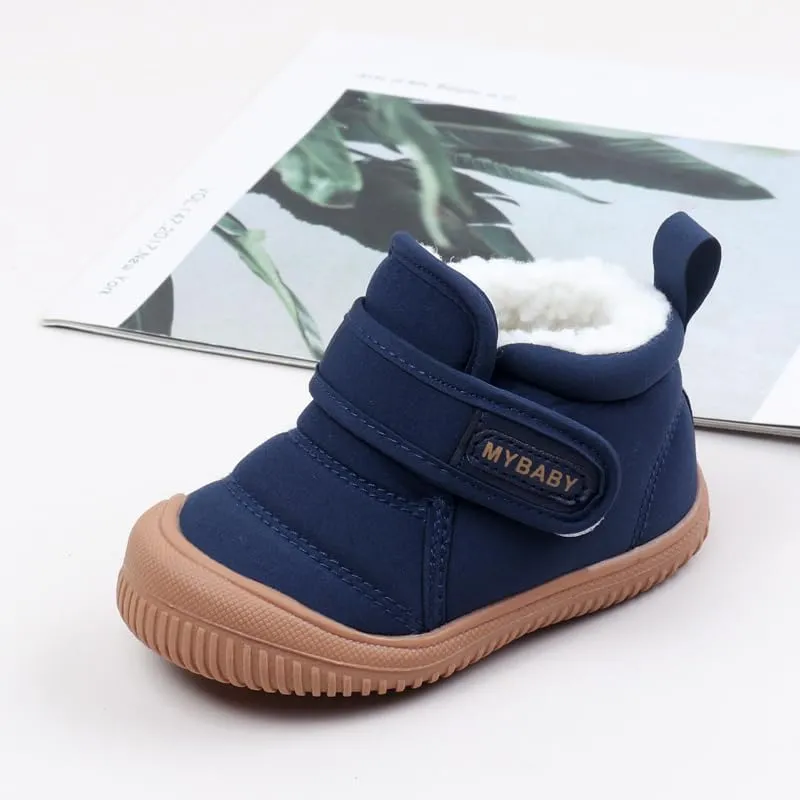 Baby Winter Snow Boots for Toddlers 1-3 Years Anti-Slip Outdoor Booties with Plush Faux Fur Lining, Lightweight & Warm for Boys & Girls