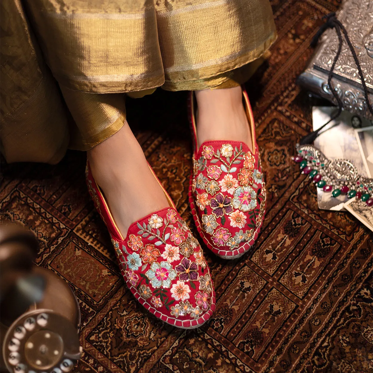 Bageecha Red Espadrilles