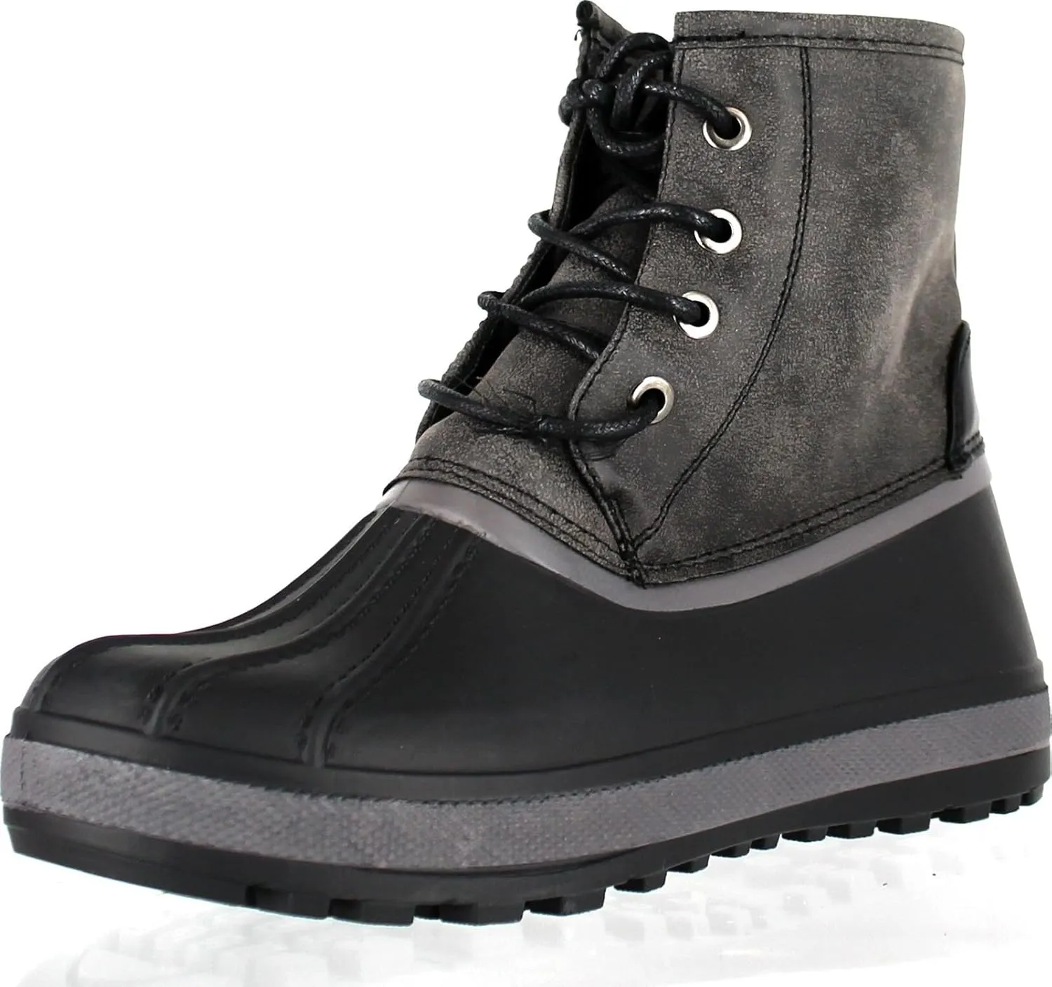 Bamboo Blizzard-05 Water Resistant Snow Boots W/Faux Fur Lining Ankle Lace Up Boots