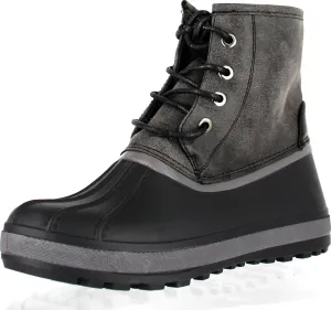 Bamboo Blizzard-05 Water Resistant Snow Boots W/Faux Fur Lining Ankle Lace Up Boots