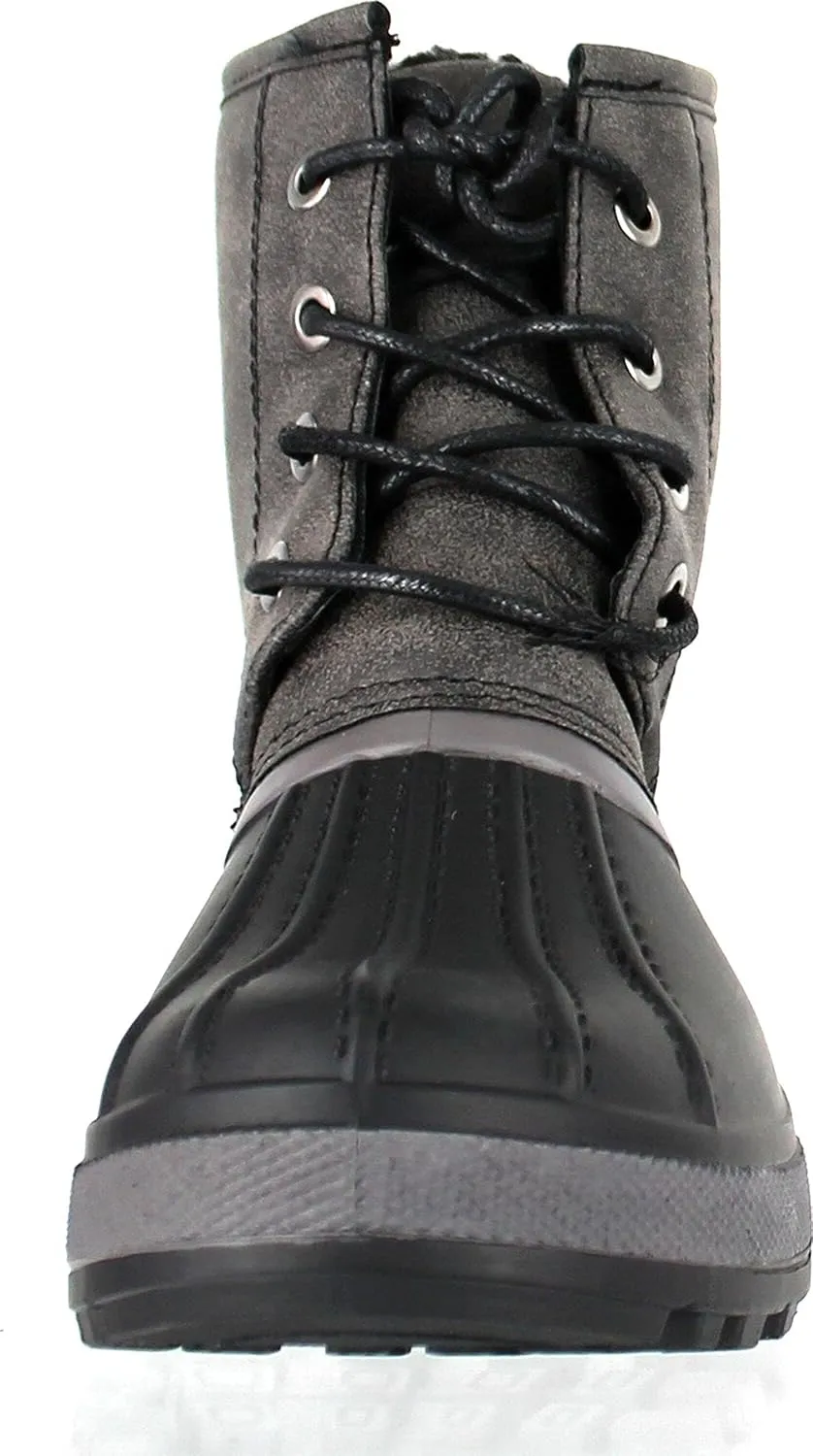 Bamboo Blizzard-05 Water Resistant Snow Boots W/Faux Fur Lining Ankle Lace Up Boots