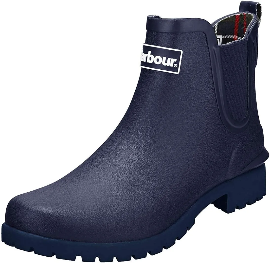Barbour Womens Wilton Rain Festival Snow Winter Wellington Rubber Boots - Navy - 9