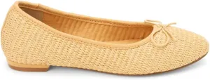 BEACH by Matisse Womens Donna Raffia Ballet Flats Casual - Beige