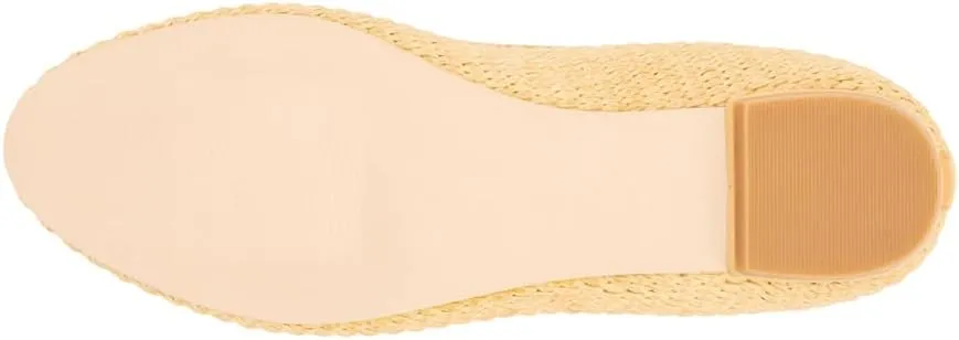 BEACH by Matisse Womens Donna Raffia Ballet Flats Casual - Beige
