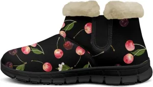 Binienty Winter Snow Boots for Women Comfy Ankle Booties Fur Flannel Lined Warm Walking Boots