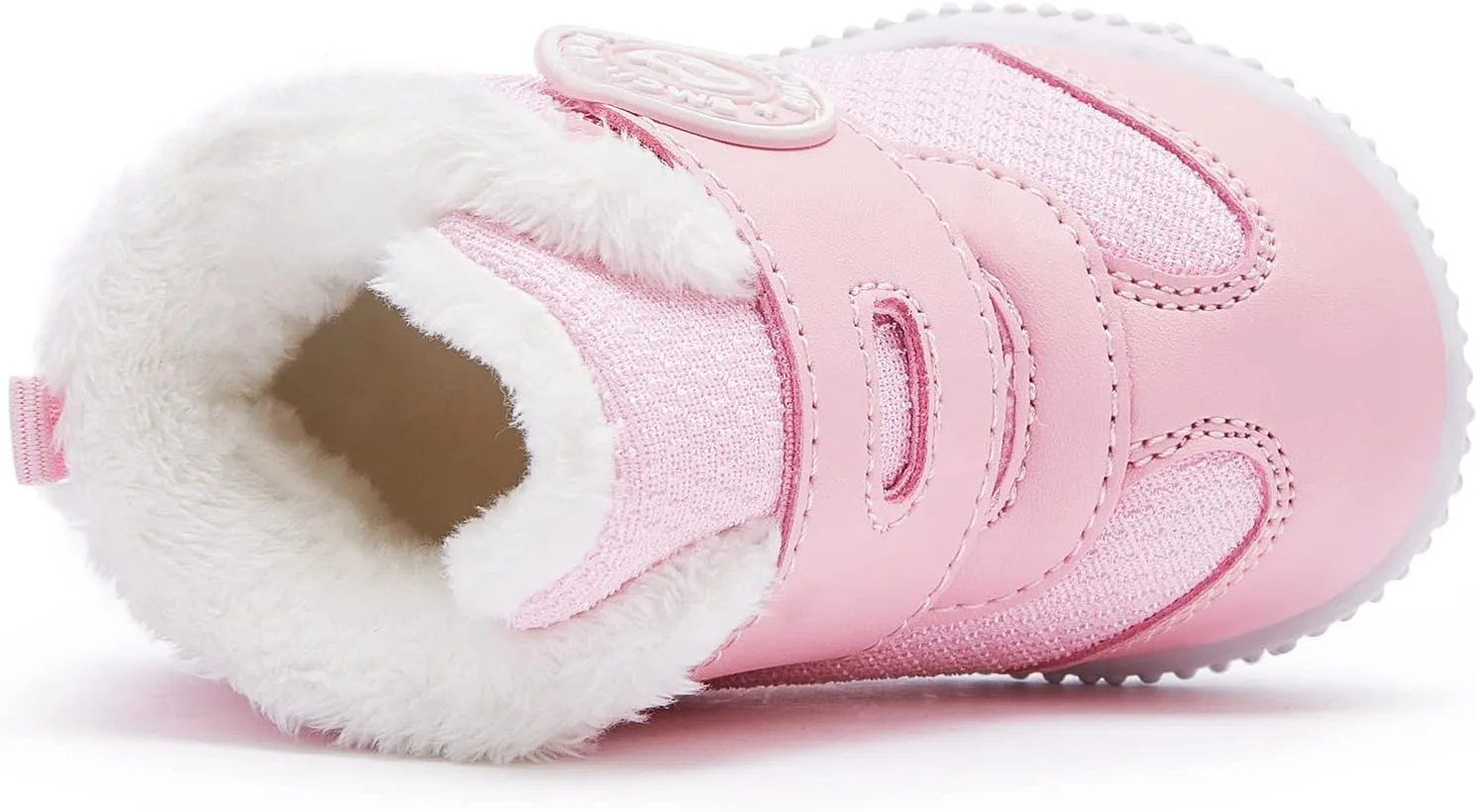 BMCiTYBM Baby Boy Girl Snow Boots Waterproof Winter Warm Booties Nonslip Lightweight Outdoor Shoes for First Walkers 6 9 12 18 24 Months(Infant/Toddler)