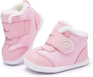 BMCiTYBM Baby Boy Girl Snow Boots Waterproof Winter Warm Booties Nonslip Lightweight Outdoor Shoes for First Walkers 6 9 12 18 24 Months(Infant/Toddler)