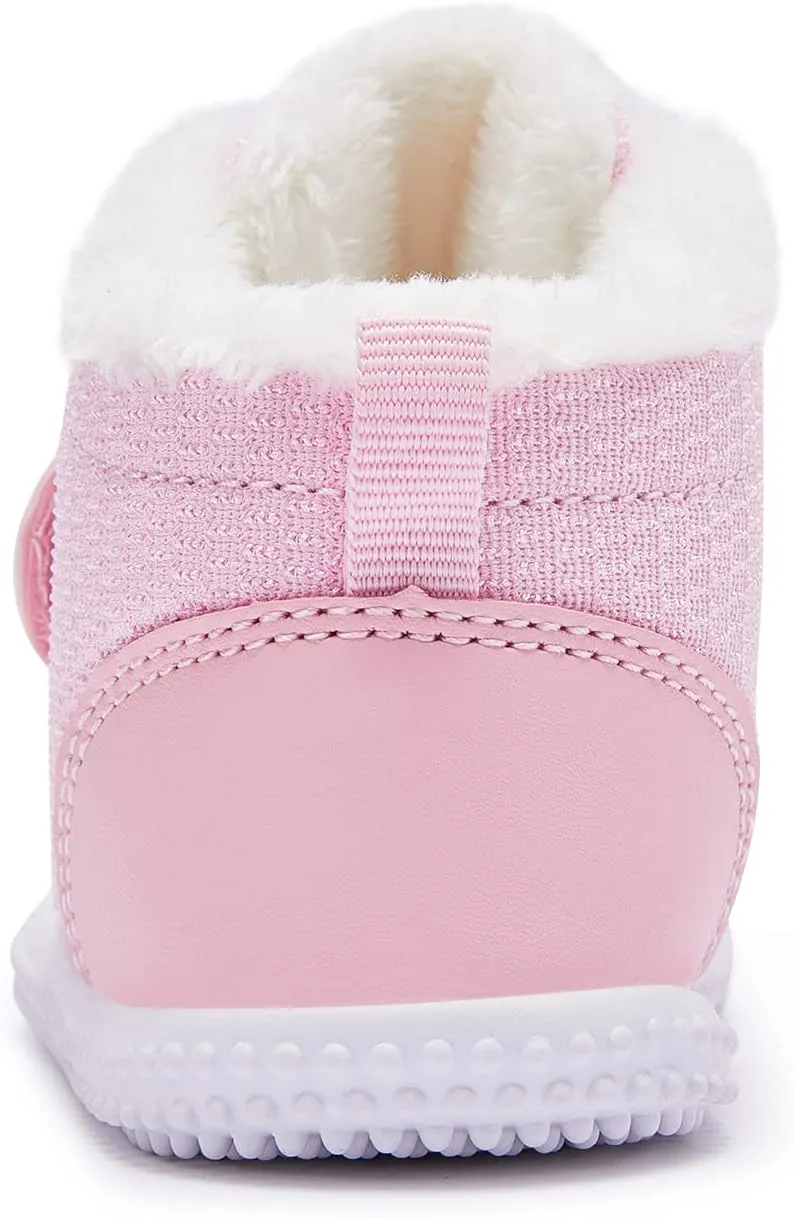 BMCiTYBM Baby Boy Girl Snow Boots Waterproof Winter Warm Booties Nonslip Lightweight Outdoor Shoes for First Walkers 6 9 12 18 24 Months(Infant/Toddler)