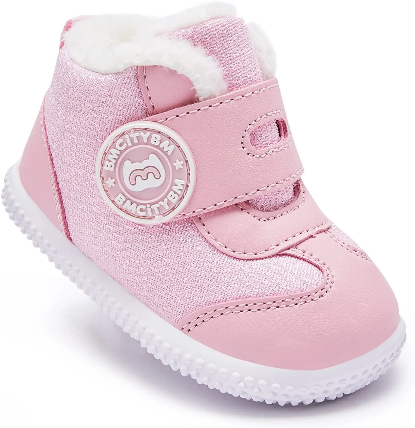 BMCiTYBM Baby Boy Girl Snow Boots Waterproof Winter Warm Booties Nonslip Lightweight Outdoor Shoes for First Walkers 6 9 12 18 24 Months(Infant/Toddler)