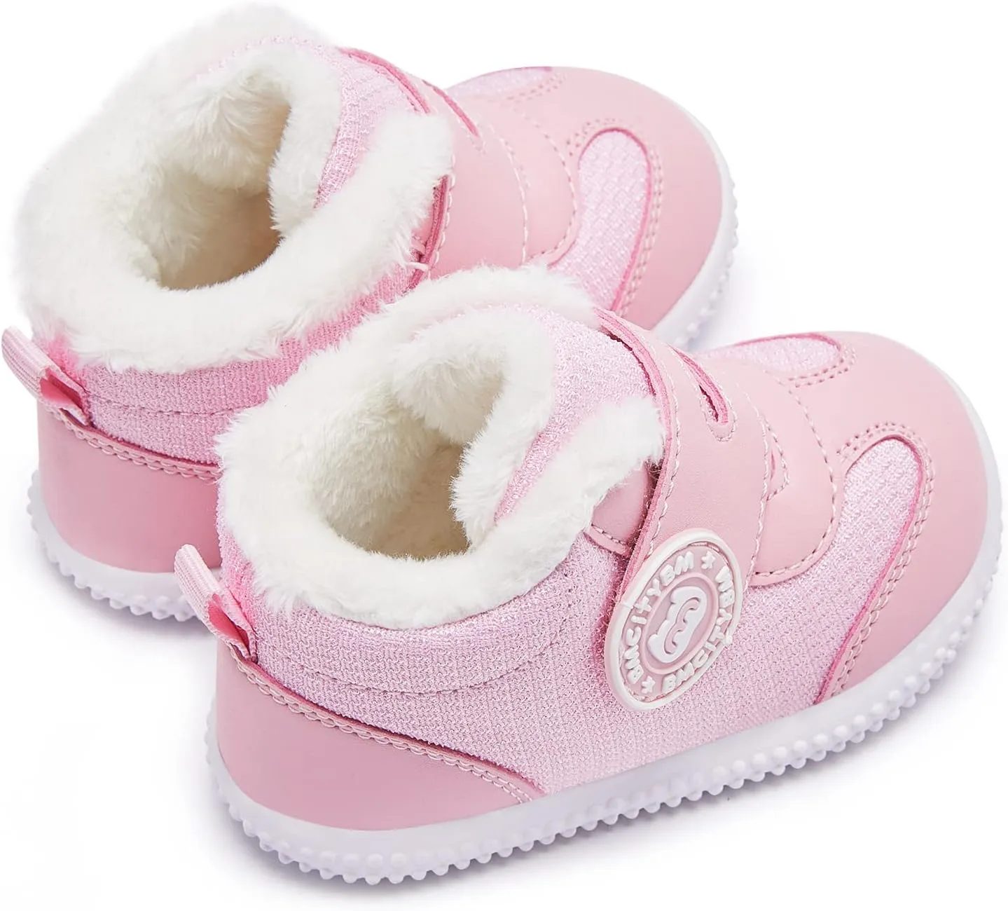 BMCiTYBM Baby Boy Girl Snow Boots Waterproof Winter Warm Booties Nonslip Lightweight Outdoor Shoes for First Walkers 6 9 12 18 24 Months(Infant/Toddler)