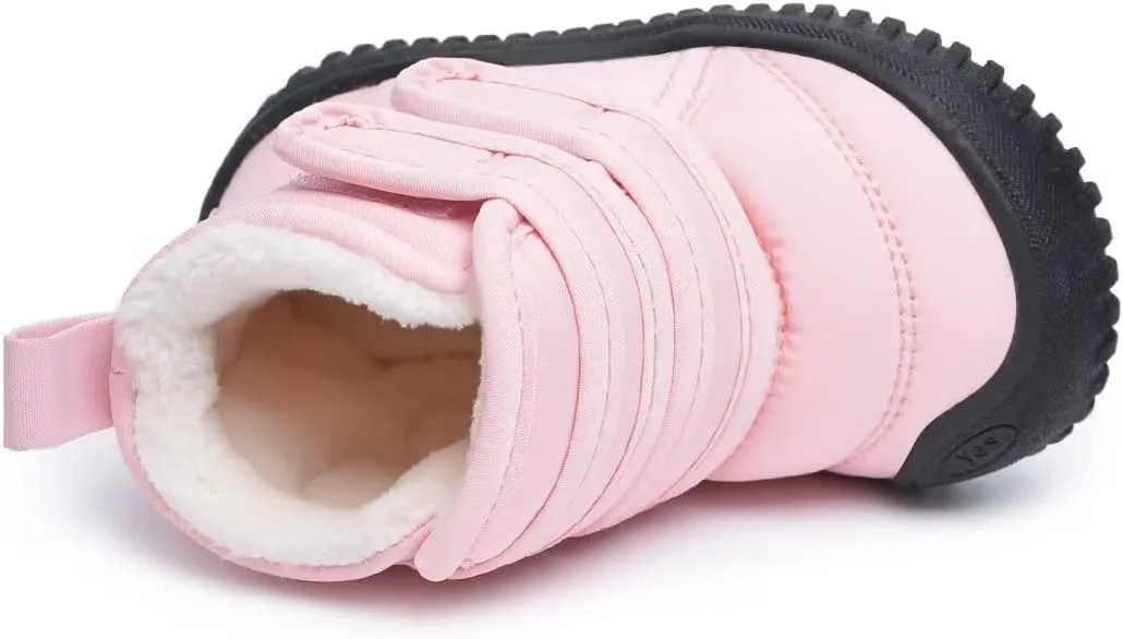 BMCiTYBM Toddler Baby Snow Boots Winter Shoes Boys Girls Cold Weather Baby Faux Fur Shoes