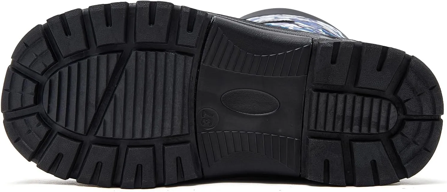 BODATU Boys' Waterproof Winter Snow Boots with Insulation for Cold Weather