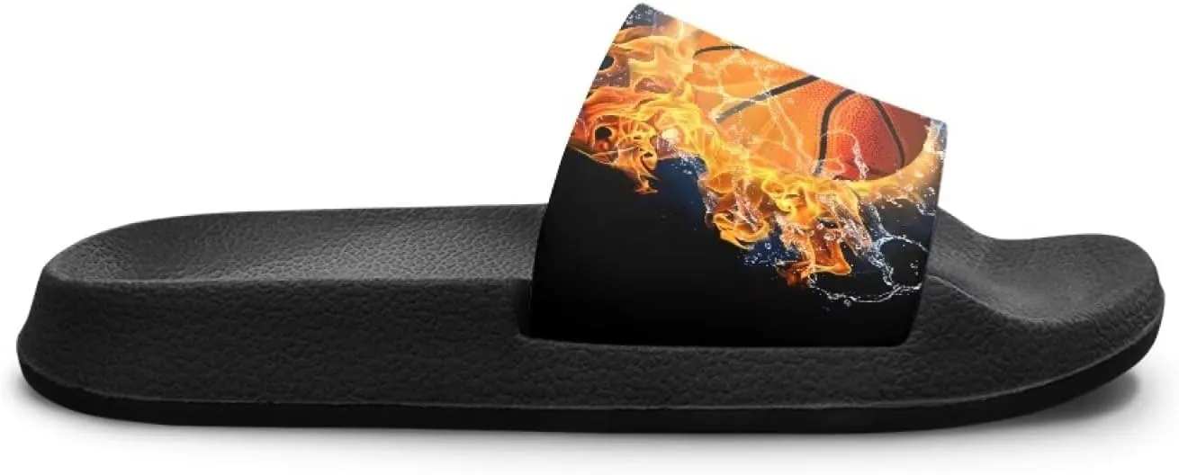 Boys Beach Sandals Lightweight Slides for Kids Shower Shoes