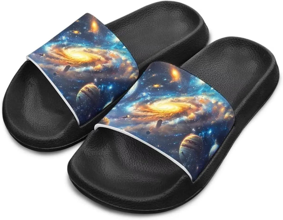 Boys Beach Sandals Lightweight Slides for Kids Shower Shoes