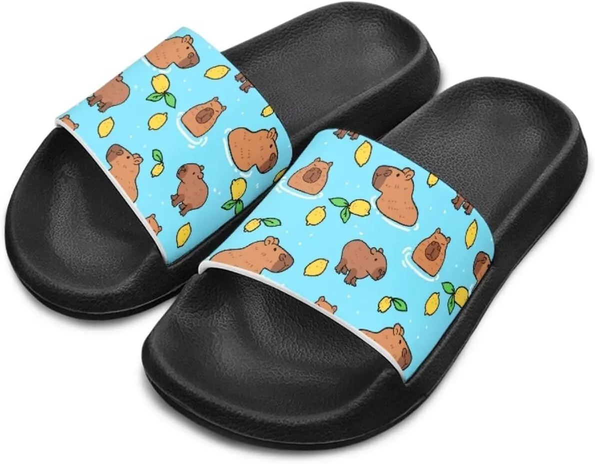 Boys Girls Shower Slippers Non-Slip Lightweight Open Toe Slip on Sandals for Beach Pool Camping