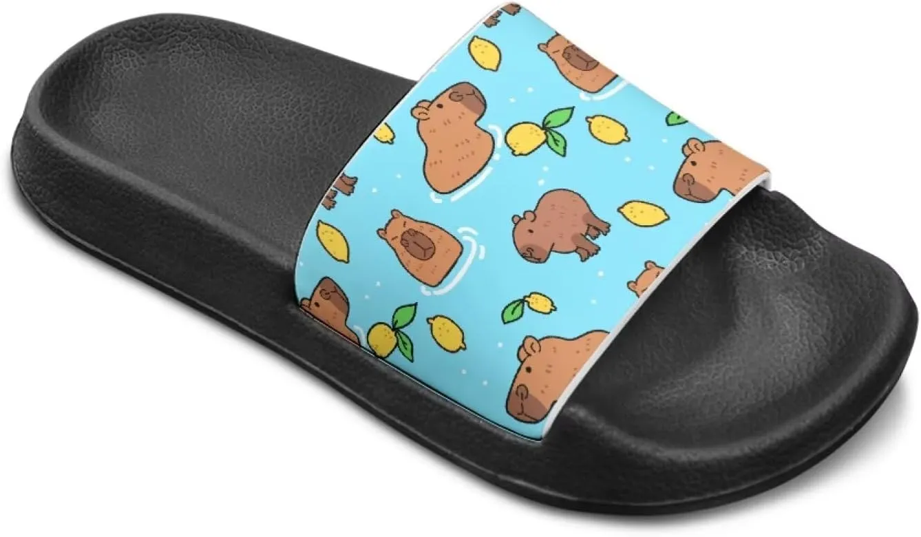 Boys Girls Shower Slippers Non-Slip Lightweight Open Toe Slip on Sandals for Beach Pool Camping