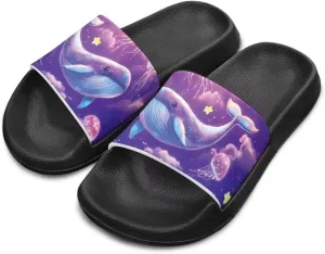 Boys Girls Shower Slippers Non-Slip Lightweight Open Toe Slip on Sandals for Beach Pool Camping