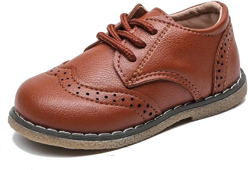 Boys School Uniform Dress Shoes Casual Oxford Flats Toddler Girl Dress Shoes