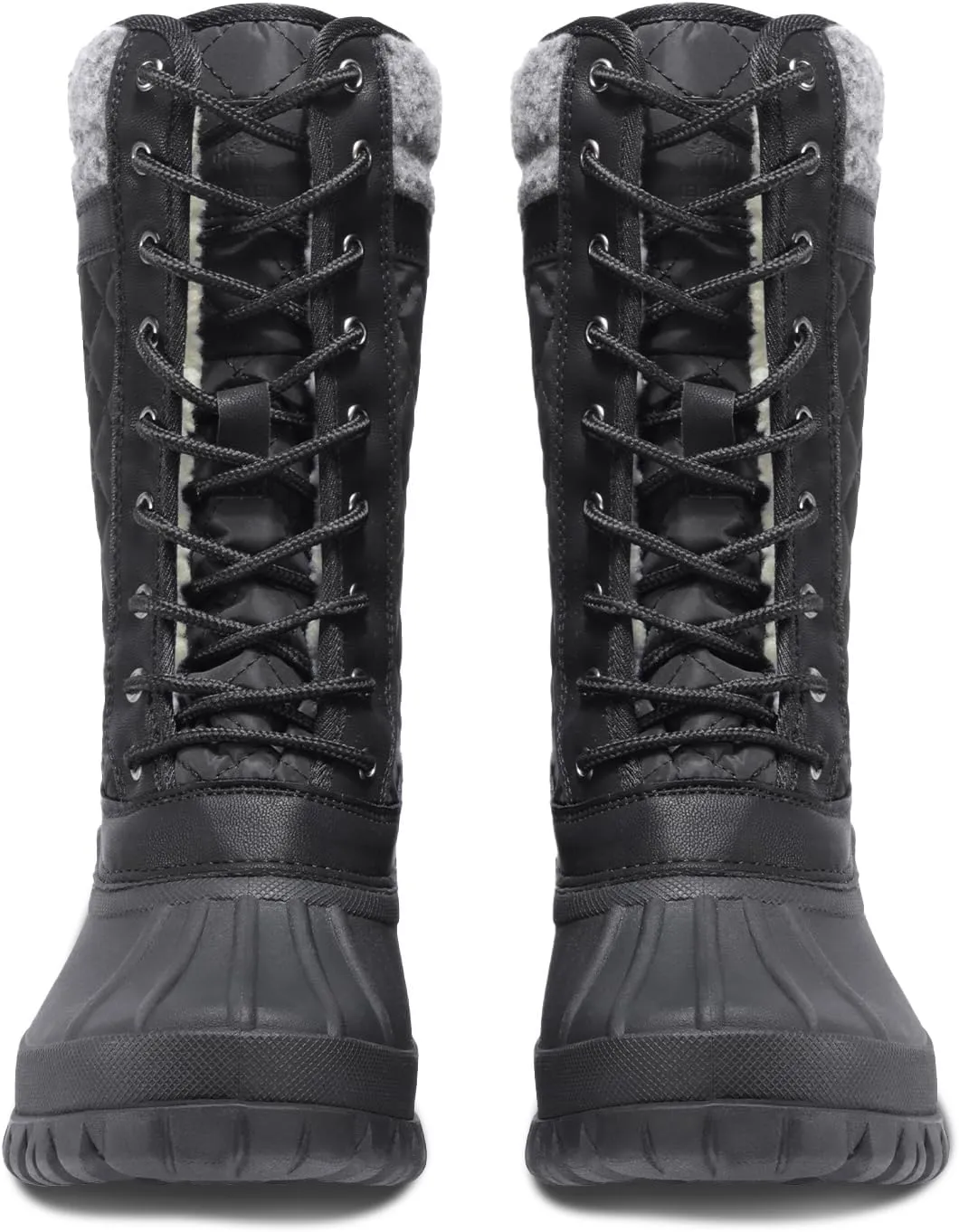 CAMEL CROWN Snow Boots for Women - Waterproof Booties with Warm Fur Lined Lace-up Shoes for Winter Outdoor
