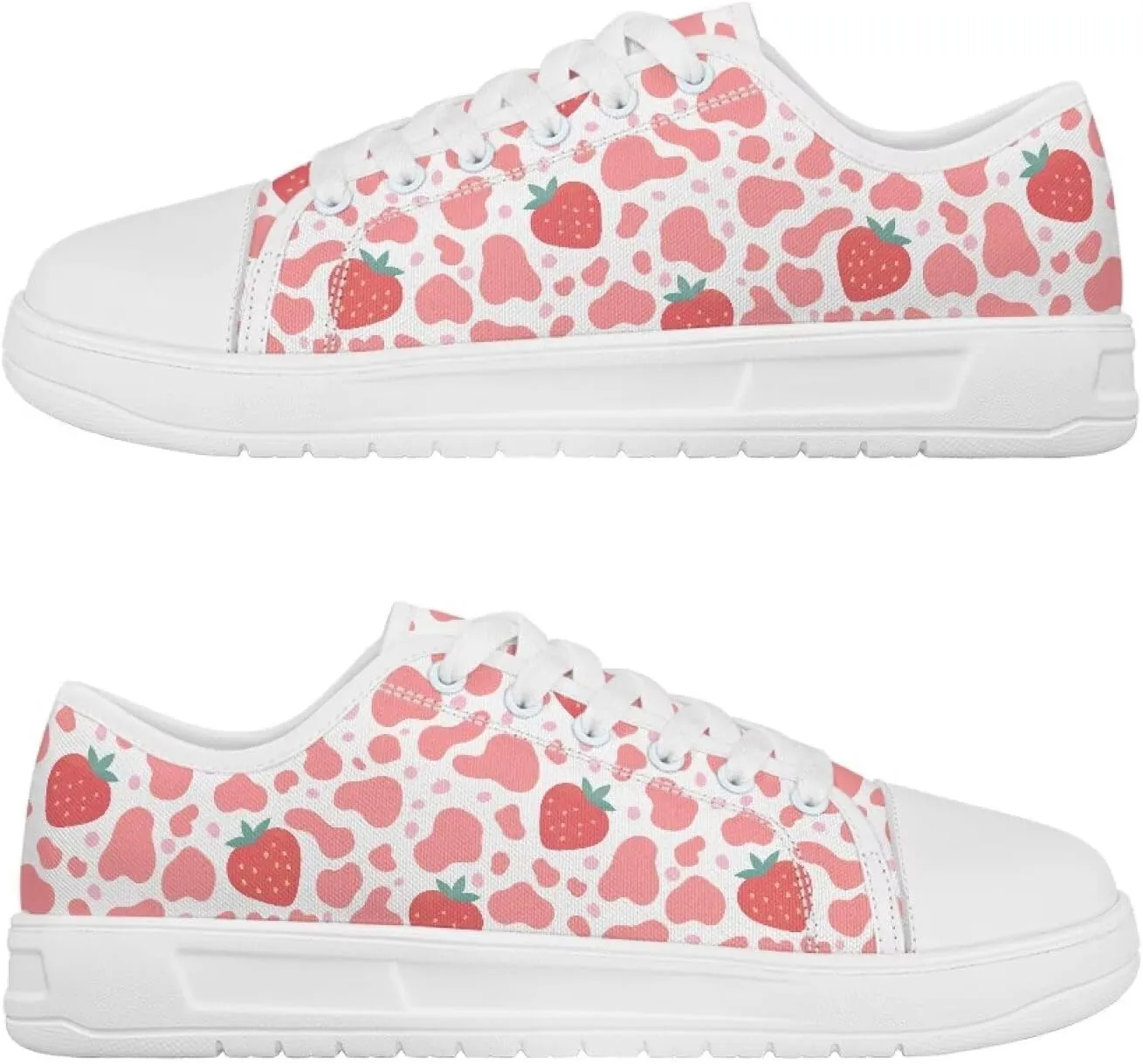 Canvas Shoes for Women Low Top Casual White Black Sneakers Womens Lace Up Fashion Comfortable Walking Shoes