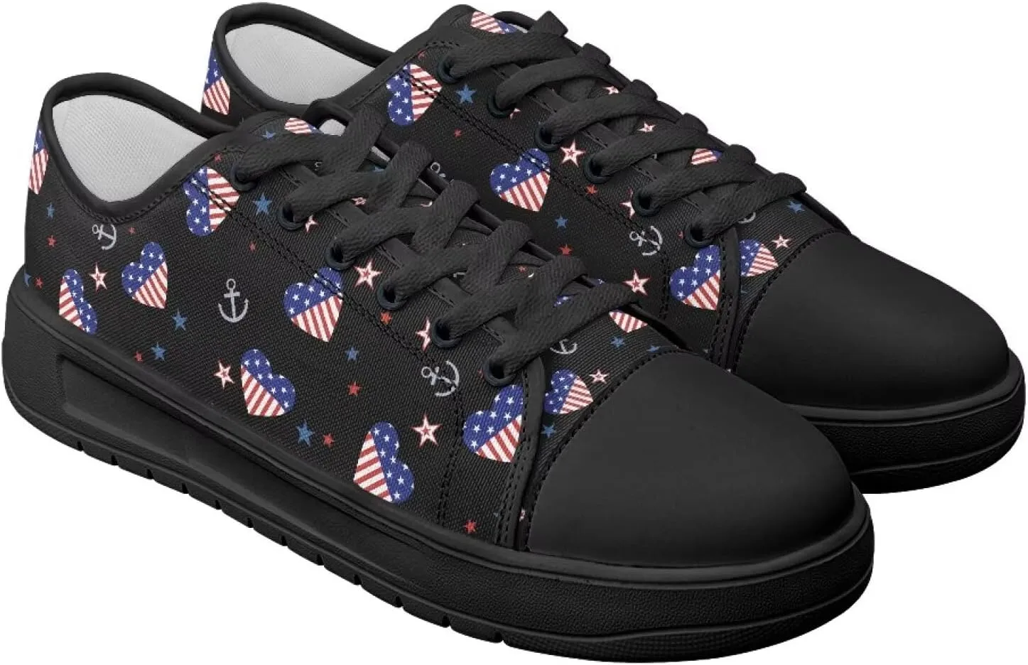 Canvas Shoes for Women Low Top Casual White Black Sneakers Womens Lace Up Fashion Comfortable Walking Shoes