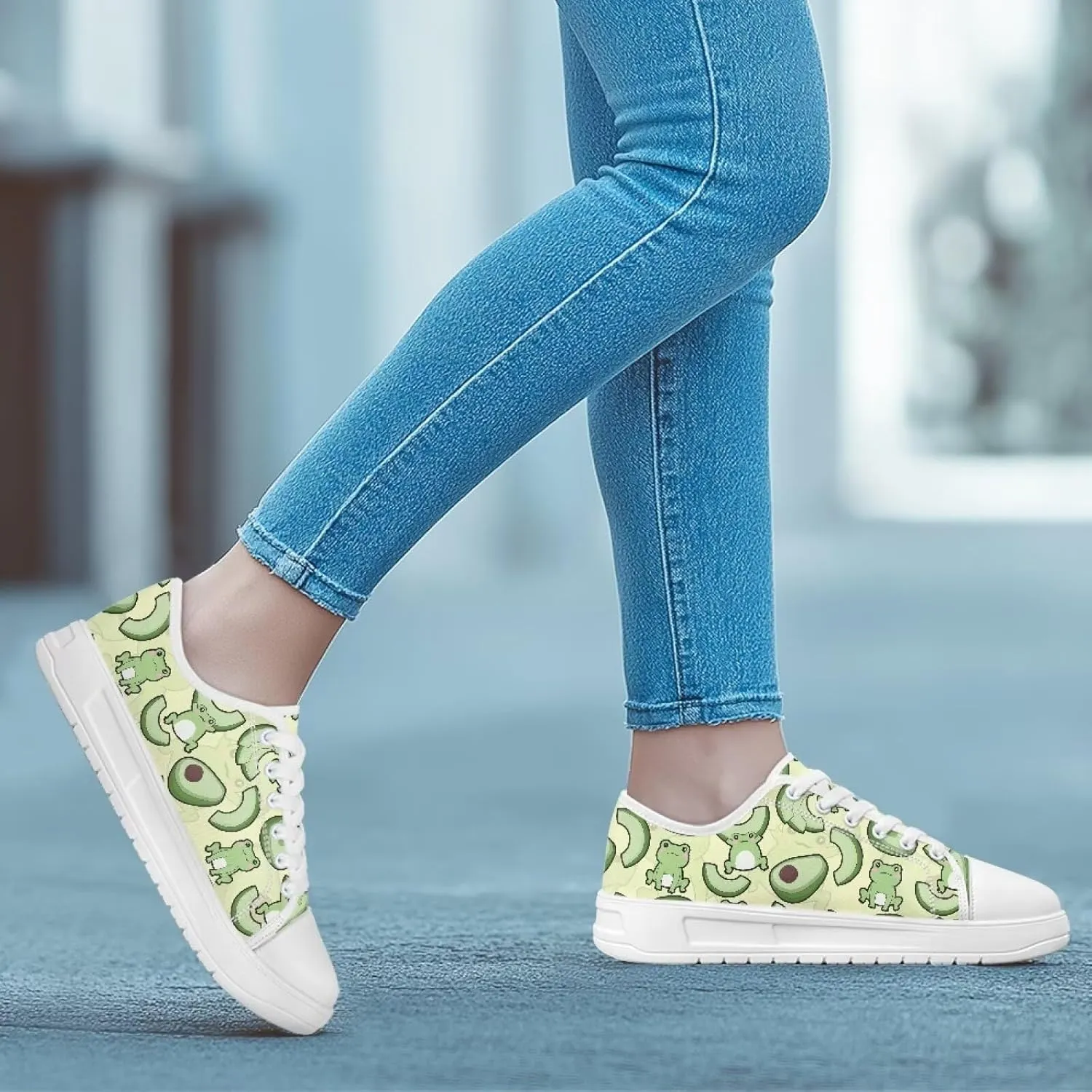Canvas Shoes for Women Low Top Casual White Black Sneakers Womens Lace Up Fashion Comfortable Walking Shoes