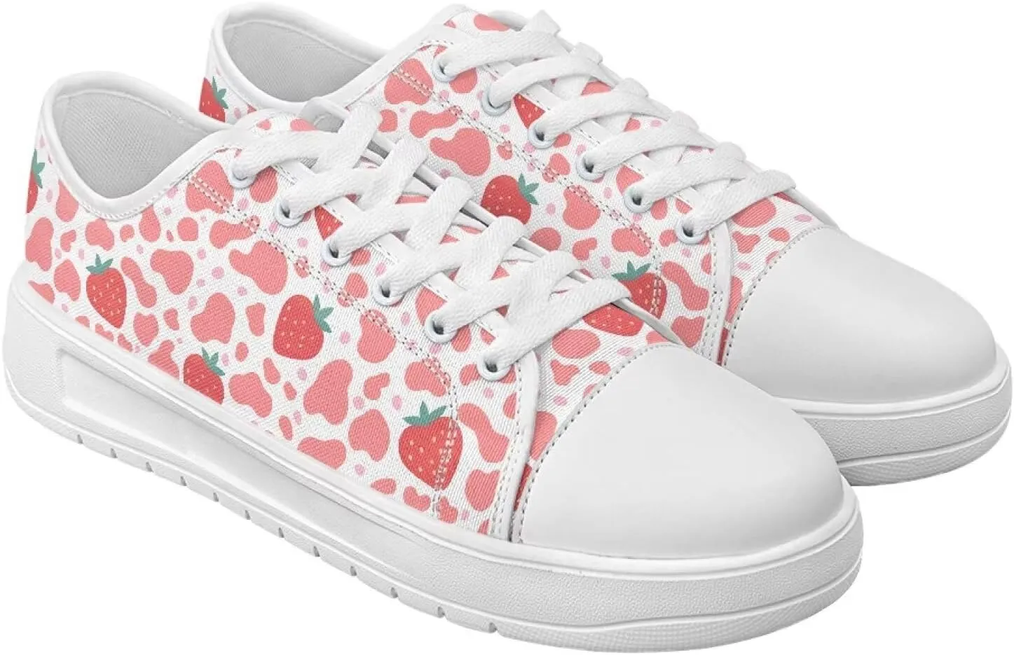 Canvas Shoes for Women Low Top Casual White Black Sneakers Womens Lace Up Fashion Comfortable Walking Shoes