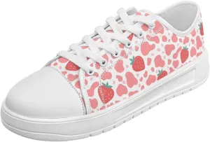 Canvas Shoes for Women Low Top Casual White Black Sneakers Womens Lace Up Fashion Comfortable Walking Shoes